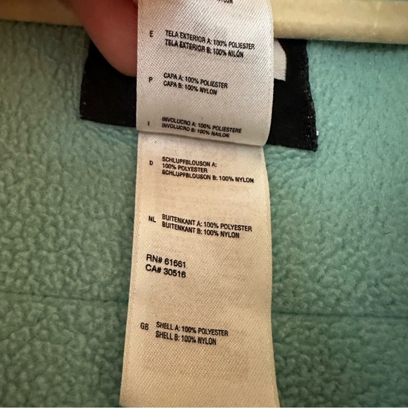 The North Face Women’s Denali Polartec Fleece Jacket Gray Teal Medium - Picture 14 of 14